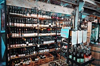 a wine store with many bottles of wine